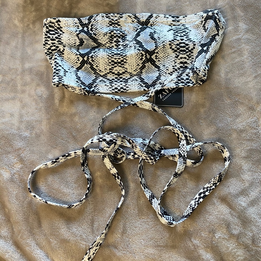 Snake Skin Tube Top